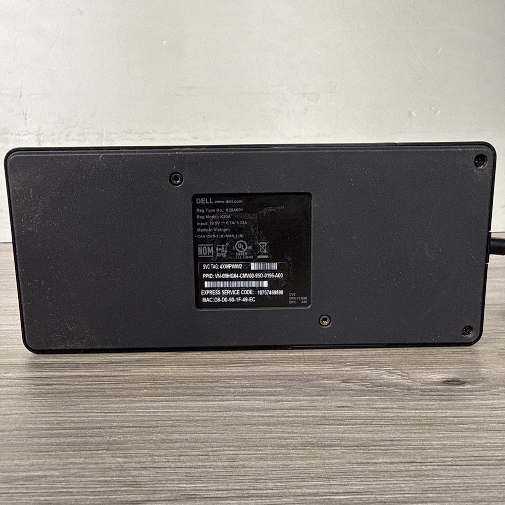 Dell WD19s K20A001 USB C Thunderbolt Docking Station With 130W Power Adapter‎ - Picture 10 of 14